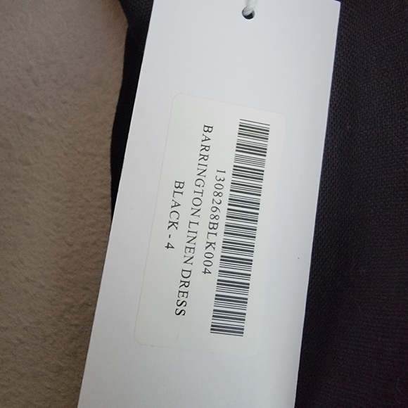 Reformation Barrington Linen Dress in Black size 4 NWT - Picture 12 of 12